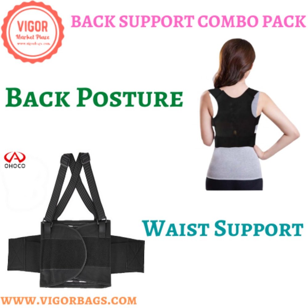 Women and Men Fully Adjustable Back Posture Corrector & Breathable Safety Back B